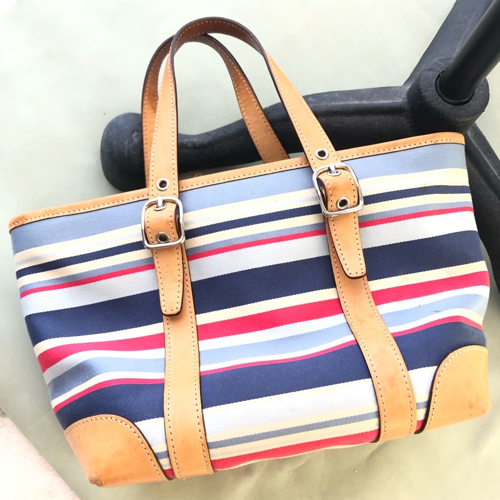 Mini Coach Hamptons Striped Bag Multicolored
